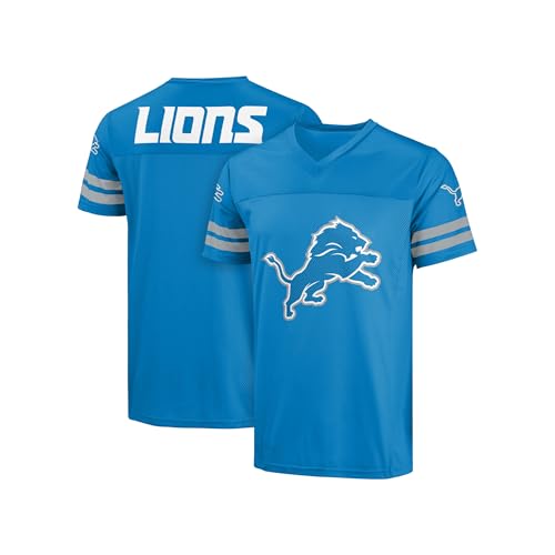 FOCO NFL Womens Officially Licensed Primary Logo Game Day Team Jersey (Small Detroit Lions - Blue)