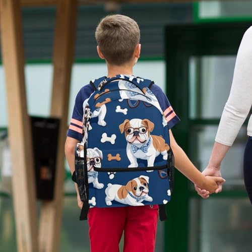 Sac d'école bouledogue pour adolescents, idéal du collège au lycée - 6