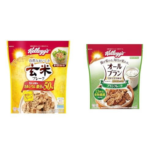 【セット買い】ケロッグ 玄米フレーク 240g ×6袋 + ケロッグ オールブラン ブランフレーク 270g ×6袋のサムネイル