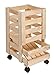 Haushalt International Kartoffelkiste Obstkiste Holzkiste f&uuml;r Kartoffeln &Auml;pfel 30x37x52,5cm 90000