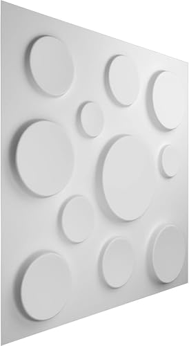 Miniatura 3 de Ekena Millwork WP20X20CSWH-CASE-50 19 5/8 pulgadas de ancho x 19 5/8 pulgadas de alto Cosmo EnduraWall Decorativo 3D Panel de Pared Cubre 133.73