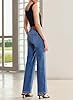 Sidefeel Womens Wide Leg Jeans High Waisted Stretchy Straight Leg Jeans Trendy Loose Fit Denim Pants Light Blue Size 8 #2