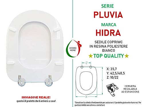 Copriwater Pluvia Hidra legno rivestito in resina