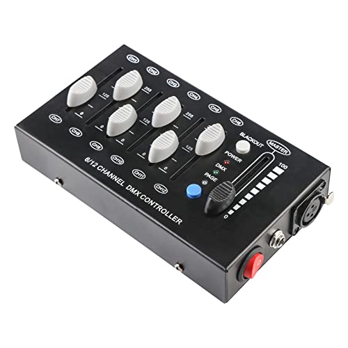 Dmx 512 Console, 12 Channel Dmx Controller, Controlador Dmx 512 Controller, Control Dmx Light Controller Board, Mini Portable Dj Lights Dmx Controller for Dmx Light Control - Image 4