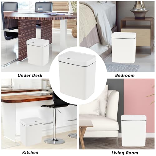 Teyyvn lata automática con sensor de movimiento 4 gal, blanca miniatura 7