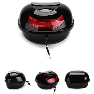 Chenyuefa Motorcycle Rear Top Box, Motorcycle Helmet Box, Night Reflectors Luggage Box, With Mounting Hardware/A/31 X 38 X 23Cm/D/31X38X23Cm Decoration 12 41q37nffl6l. sl500 . ss300