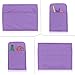 Luxja Dust Cover for Sewing Machine, Sewing Machine Cover with Pockets for Extra Accessories (Compatible with Brother and Singer), Purple