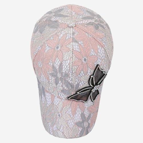 Gorra de béisbol para mujer con mariposa de strass ajustable miniatura 5