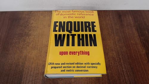Enquire within upon everything 0257650520 Book Cover