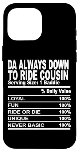 Da always down to ride cousin facts cousins �����Y ���f�B�[�X �X�}�z�P�[�X iPhone 16 Pro Max �p