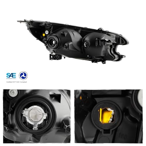 AKKON - Fit 2012 2013 2014 Honda CRV 12-14 Halogen Type OE Style Headlights Headlamp Housing Bezel Driver - Passenger Direct Replacement - Image 4