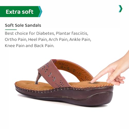 Image of ORTHO JOY Extra Soft Women's Doctor Ortho Slippers /Flip-Flops