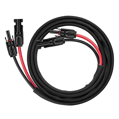 Image of 6FT 10AWG Solar Panel Extension Cable with Female and Male Connectors, Solar Cable for Solar Panels, Charge Controllers and Solar Generator (10AWG, 6FT)