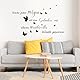 wondever Wandtattoo Sprüche und Zitate Schwarz Wache jeden Morgen mit dem Gedanken auf etwas wondervolles Wandaufkleber Inspirierende Wandsticker Wanddeko für Schlafzimmer Wohnzimmer