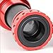 Generic Bike Bottom Bracket Road BB51 24mm Threaded Component Parts, Red, 95.3x44mm