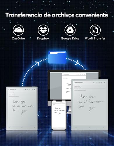 VIWOODS Paquete Mejorado con AiPaper Mini, Stylus Pro y 5 Puntas, Tableta AI E Ink de 8,2'' con Luz Ajustable, Cuaderno Electrónico de 292 PPI con Bolígrafo, Portátil 230 g - imagen 8