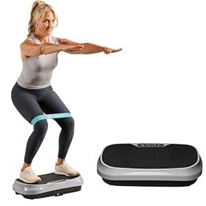 Lifepro Waver Mini Vibration Plate – Whole Body Vibration Platform Exercise Machine – Home & Travel Workout Equipment for Weight Loss, Toning & Wellness – Max User Weight 260lbs (White)
