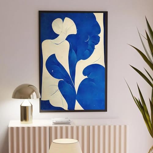 Affiche Matisse bleu de 40x60cm idéale pour une décoration murale de chambre moderne