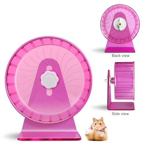 TieLishor Roda de hamster, roda silenciosa, rodas de exercício de hamster super silenciosas, roda de