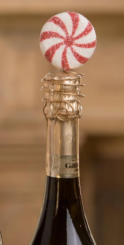 Miniatura 2 de Bethany Lowe - Servilletero de menta rojaCharm de vino - TF2281