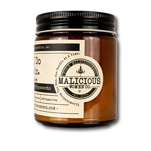 Malicious Women Candle Co - All I Do Is Win, Citrus & Sage Infused With The Tears Of My Opponents, All-Natural Soy Candle, 9 Oz #TOP2
