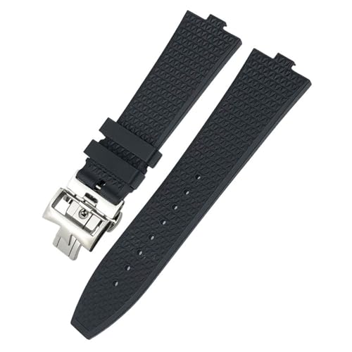 Bracelets de montre en caoutchouc fluoré interchangeable 24mm
