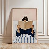 Photo Gallery caoxtart poster di donna che legge a letto, stampa artistica da parete per amanti dei libri, decorazione per angolo lettura, dipinto retrò stravagante da ragazza (30x40 cm/senza cornice) Photo Gallery caoxtart poster di donna che legge a letto, stampa artistica da parete per amanti dei libri, decorazione per angolo lettura, dipinto retrò stravagante da ragazza (30x40 cm/senza cornice)