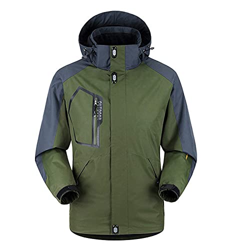 Veste imperméable homme contre la pluie et le froid veste chaude 3XL