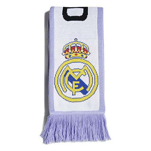 addias unisex-adult Real Madrid Scarf White/Light Purple/Black OSFM