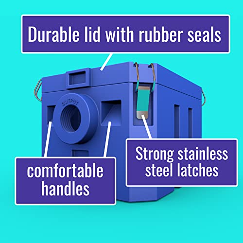 grease trap plastic 5 gpm under sink for home kitchen foodtrack canteen cafe pizzeria pastry shop