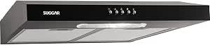 SUGGAR DEPURADOR DE AR SLIM 60CM 3 VEL. PRETO 110V DPS161PT