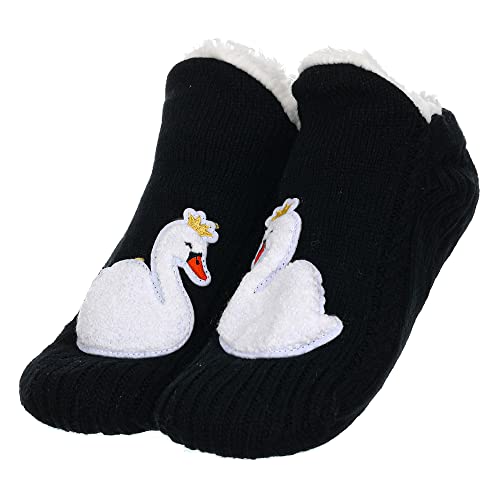 Image of ZYZX Cute Animal Slipper Socks for Women with Grips,Fuzzy Socks Indoor