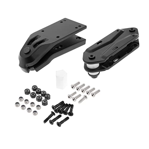 perfk Skateboard Bridge Spring Bracket Tabla de Surf Truck, Negro