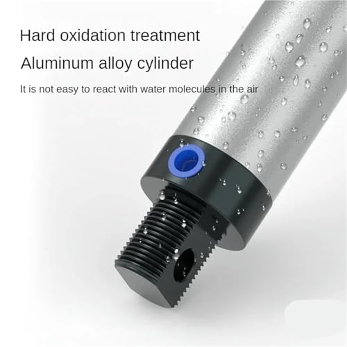 Cilindro neumático de doble efecto MAL16/20, cuerpo de aluminio de alta resistencia de 20mm 5