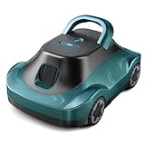 C5 Cordless Robotic Pool Cleaner with 180-Min Runtime, 2.7L Large Filter Basket & Self Parking, Pool Vacuum for Above-Ground Flat Pools up to 2200 Sq.Ft