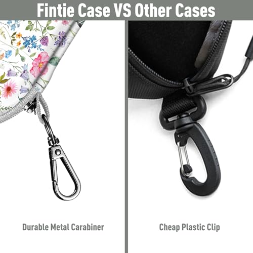 Image of FINTIE Sunglasses Case, Hard EVA Shell Shockproof Sport Glasses Case with Metal Carabiner Travel Zipper Eyeglasses Holder
