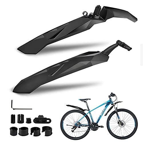 ZIMFANQI Adjustable Bike Fender,Bicycle Mudguard Set Mountain Bike Fenders MTB Fender Quick Release Design Fits 26 , 27.5 , 29  for Fat Tire Mountain Bike