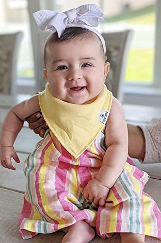 Diaper Squad PASTEL Solid Bandana Bibs, Baby Bibs For Drooling And Teething thumb #2