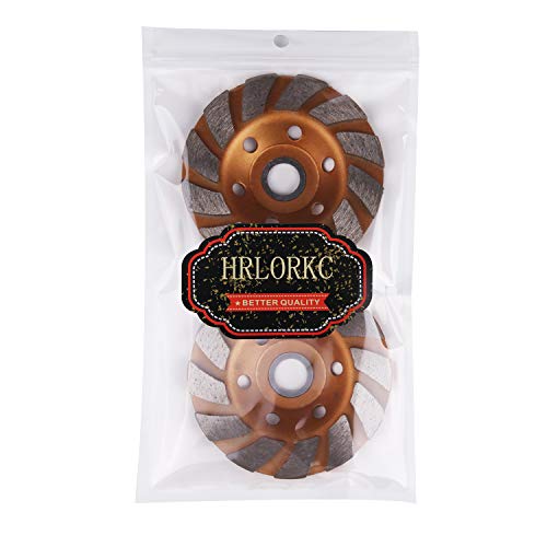 4 Inch Concrete Turbo Diamond Grinding Cup Wheel 12 Segs Heavy Duty Angle Grinder Wheels for Angle Grinder