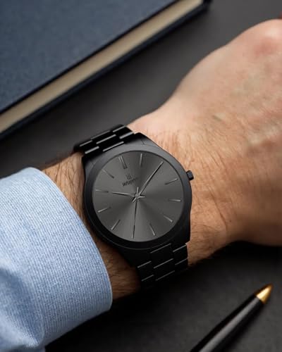 Image of Mens Watch,Minimalist Fashion Watches for Men Waterproof Quartz Watch Business Dress Men's Stainless Steel Watch -Best Gift for Mens