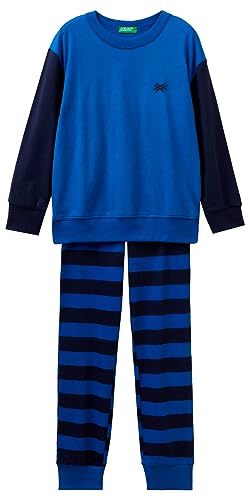 United Colors of Benetton Pig(maglia+pant) 3vr50p056, Set di Pigiama Bambini e ragazzi, Bluette 36U, XS