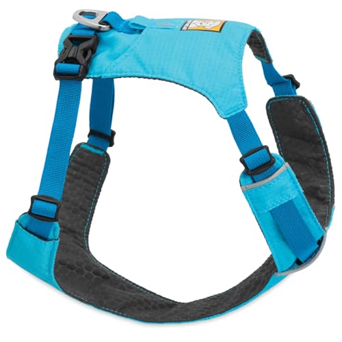 Ruffwear, Hi & Light, Everyday Lightweight Dog Harness, Trail Running, Walking, Hiking, All-Day Wear, Blue Atoll, Small
