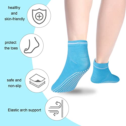 8 Pairs Unisex Non Slip Grip Socks with Cushion for Pilates Yoga, Socks With Grippers for Women, Pilates Socks With Grips3