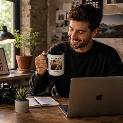 Personalized 15 oz Coffee Mug Custom Photo Name Logo Ceramic Office Gift - Image 5
