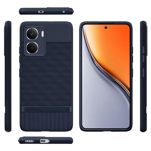 Image of Shockproof Case for Realme P3 5G | Full Camera Protection | TPU Flexible Back Cover for Realme P3 5G (Steel Blue)