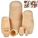 FOCCTS poupées gigognes en Bois, poupées Russes Non peintes, Ensemble de 6 poupées empilables matriochka Russe Enfants Jouet décorations-Cadeaux