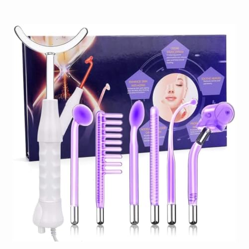 Sd 7In1 High Frequency Facial Machine Portable Wand For Hair High Acne Hair Growth Wrinkle Reducing Skin Tightening Tools With 7 Glass Tubes