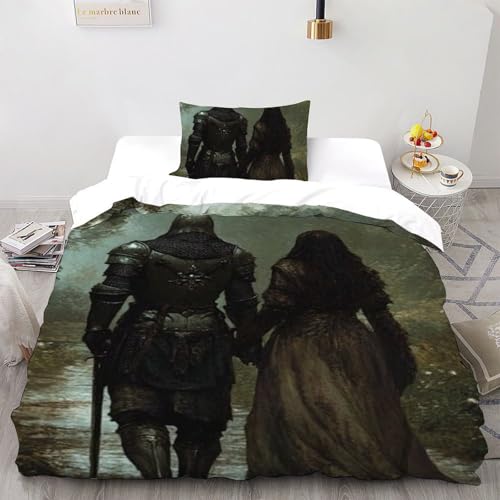 Housse de couette single microfibre 135x200 lit simple avec fermeture éclair