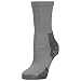 Helicase Thorlos Mens Hiking Maximum Cushion Crew Socks 3 Pair Pack, Grey, X-Large sock rings
