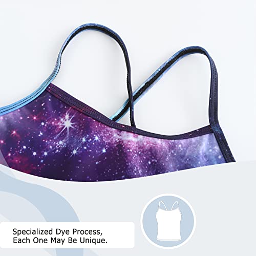 Image of Girls Two Piece Tankini Swimsuits Tie Dye Bathing Suit Kids Hawaiian Swimwear Set 3-16 Years